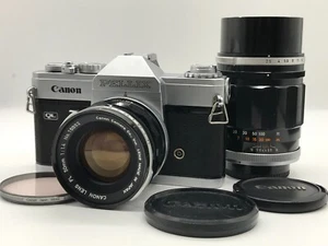 Canon Pellix QL 35mm SLR Film Camera w/ FL 50mm F/1.4 & FL 135mm F/2.5 Lens J023 - Picture 1 of 18