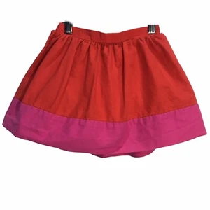 Kate Spade Baby Gap Color Block Party Skirt Poster Red Linen Blend Sz 4 Yrs Old - Picture 1 of 6