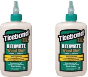 Franklin Titebond III Ultimate Wood Glue, 8 Oz, Bottle, Brown, Liquid - 1413 (2) - Picture 1 of 1