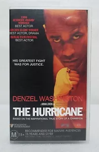 THE HURRICANE Denzel Washington BONUS Double Cover ACTION VHS LIKE NEW - Picture 1 of 5