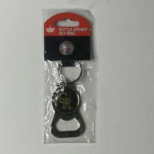 Colorado Rockies Black /Gold Bottle Opener Keychain New In Package - Picture 1 of 3