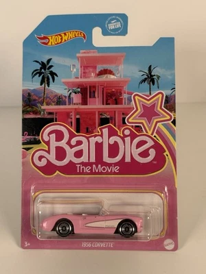 Mattel Hot Wheels Pop Culture - Barbie The Movie - 1956 CORVETTE Pink (JBL79) - Image 1 of 3