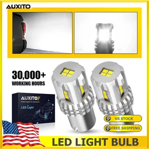 AUXITO 7506 1156 LED Backup Reverse Light 6000K Bulbs Super Bright White Canbus - Picture 1 of 11