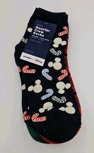 Old Navy - Damen Quarter Crew Socken - 3 Paar - Disney Weihnachten - Einheitsgröße - Bild 1 von 3