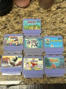 7 Vintage V Tech V Smile Games Lot Nemo Kung Fu Panda Thomas Train Spider Man - Picture 1 of 12