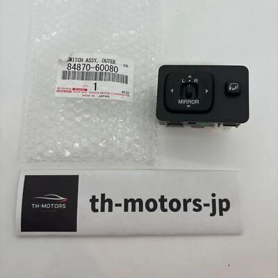 TOYOTA LEXUS Genuine LX470 Outer Mirror Adjusting Switch 84870-60080 - Image 1 of 4