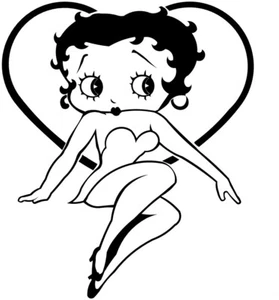 Betty Boop Decal Various Colours 15cm - BETTY-27 - Picture 1 of 3