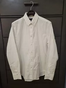 Rag & Bone Fit 2 Tomlin Long Sleeve Shirt Black Pinstripes Mens Size Small NWT - Picture 1 of 8