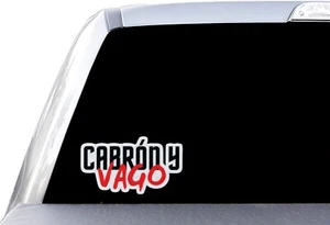 Cabron Y Vago - Window Vinyl Decal Sticker - Bild 1 von 2