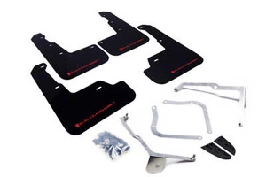 Rally Armor Fits 15-21 Subaru WRX/STI Black UR Mud Flap w/Red Logo - Picture 1 of 21