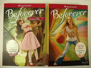 2 NEW American Girl Books - Beforever Samantha 1904 & Beforever Julie 1974  - Picture 1 of 3