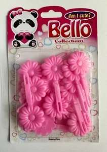Large Bubblegum Pink Daisy Hair Barrettes, Clips, Snaps - Picture 1 of 1