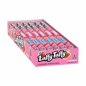 Corda taffy Laffy, fragola, 0,81 once (confezione da 24), rosa - Foto 1 di 1