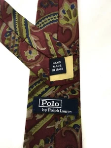 Authentische Polo-Krawatte von Ralph Lauren Art of Paisley auf mehrfarbiger Seide aus 100 % - Bild 1 von 10