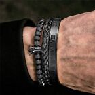 Luxury Roman Royal Crown Men's bracelet Stainless Steel Pulseiras Open Bracelets