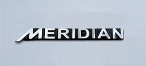 MERIDIAN Speaker Replacement Brushed Aluminum Badge Emblem - Jaguar - Land Rover - Picture 1 of 3