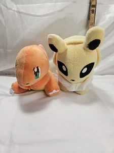 2007 Pokemon Center Charmander & Jolteon Plush 5" - Picture 1 of 10