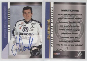 2000 Press Pass Signings Joe Nemechek Auto