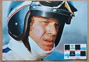 Le Mans ORIGINAL Spanish 1971 LOBBY CARD Steve McQueen cool race unique art - Imagen 1 de 2