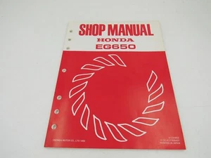 Honda EG650 Generator Shop Service Manual 1984 - Picture 1 of 3