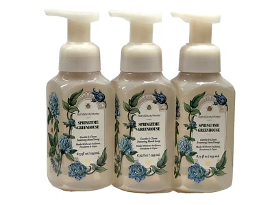 3 BATH & BODY WORKS SPRINGTIME GREENHOUSE GENTLE FOAMING HAND SOAP 8.75 FL OZ - Image 1 of 4