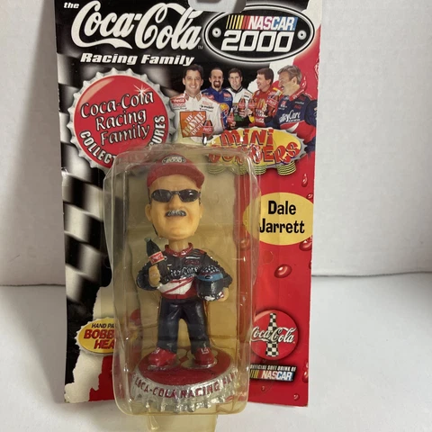 Vintage Dale Jarrett UPS Coca Cola Coke Bobblehead Nascar Racing #43 New Boxed Cover