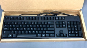 Dell Wired USB Keyboard - New-Unused - Black KB212B N.O.B. KB-212B KB212-B KB212 - Picture 1 of 8