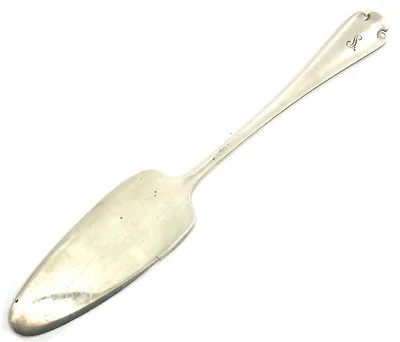 Antique 1911 Tiffany & Co. Sterling Silver Solid Cheese Server - Flemish - Image 1 of 4