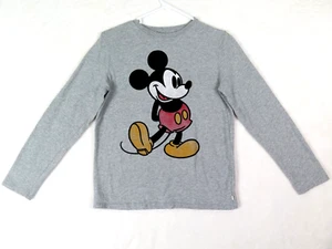 GAP Disney Youth T-Shirt Kids XL Mickey Mouse Velvety Details Bold Graphic T - Picture 1 of 7