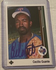 1989 Cecilio Guante Autographed Upper Deck Card #576