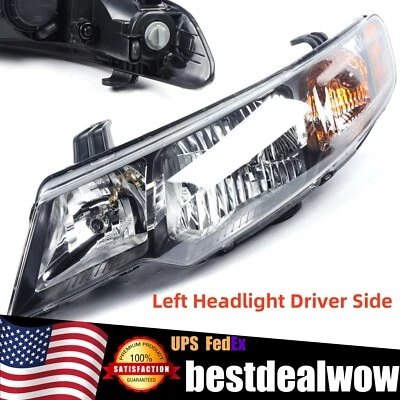 Headlights For 2010 2011 2012 2013 Kia Forte/Forte Koup Driver Side LH Headlamps - Imagem 1 de 4