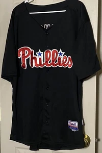 Majestic Phillies Pence 3 Camiseta Auténtica de Béisbol Negra Abotonada Cool Base 56 - Imagen 1 de 8
