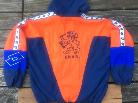 Dutch National Team Jacket 1994 Lotto KNVB 90s soccer Holland Nederlands sz M L Cover
