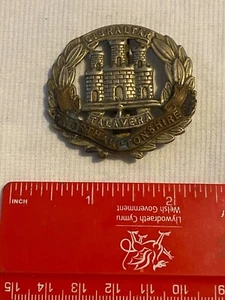Gibraltar Talavera Northhamptonshire Regimiento Gorra Insignia Ejército Británico - Imagen 1 de 2