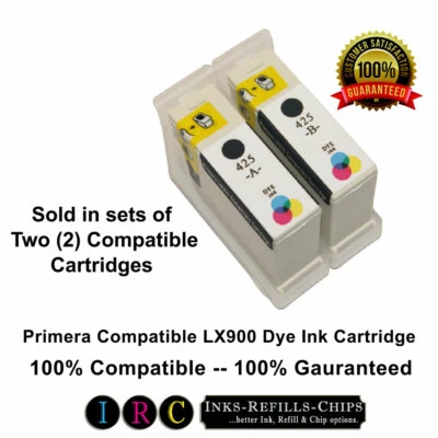 Primera LX900 Cartridges [BLACK] Compatible (Qty 2 - Black Dye Ink) - Image 1 of 2