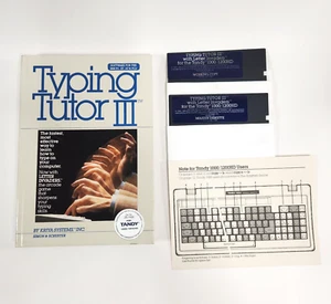 TYPING TUTOR III For Tandy 1000 / 1200 HD 5.25 Floppy Disk Vintage Software Set - Picture 1 of 9