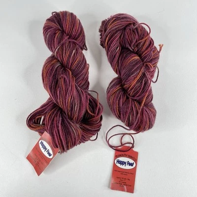 2 Skeins Plymouth Yarn Co Happy Feet Yarn 192 Yd / 50g each, Color 24 Burgundy - Image 1 of 4