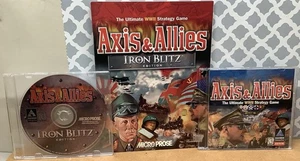 Axis & Allies Iron Blitz Edition - Vintage PC Strategy Game 2 CD's with Manual - Picture 1 of 6