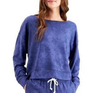 NWT Jenni  sleep lounge top sweatshirt sailors delight. Dark Blue LARGE - Picture 1 of 1