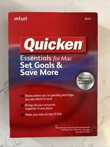 Quicken Essentials for MAC 2010 Set Goals and Save More Intuit Personal Finance - Picture 1 of 2
