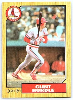 1987 O-Pee-Chee Clint Hurdle St. Louis Cardinals #317 - Image 1 of 2