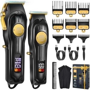 Wahl Professional Hair Cut Machine Barber Salon Cutting Trimmer Clipper Kit Set - Picture 1 of 8