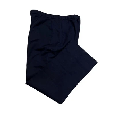 Vestido Pendleton Vintage Azul Marino Lana Seda Forrado Damas Pantalones Talla 10 Foto 1 de 2