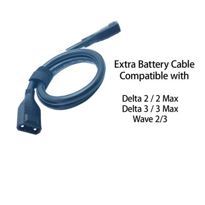 Extra Battery Cable Compatible with Ecoflow Delta 2 /3 Max Wave 2/3 ( XT 150 )