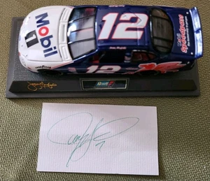 Vintage #12 Jeremy Mayfield NASCAR 1:36 scale die-cast Car + Case + Autograph! - Picture 1 of 17
