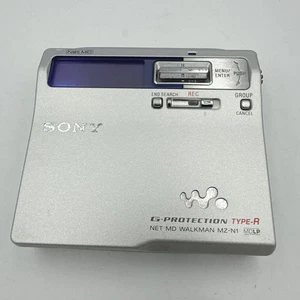 Sony MZ-N1 Silver NET MD Walkman Portable Minidisc Recorder - Tested & Working - Picture 1 of 9