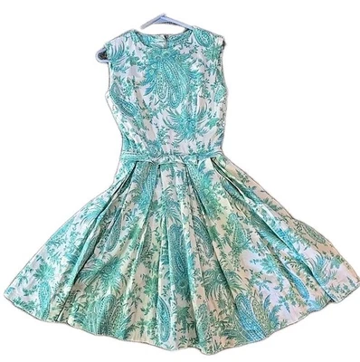 Vestido vintage Bowers años 60 para mujer entallado y acampanado floral busto informal 32 Foto 1 de 4