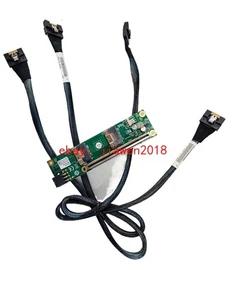 SlimSAS 8i x2 to PCIe4.0 x16 Adapter SFF-8654 Riser Card +2*8654-8654 70CM Cable - Picture 1 of 9