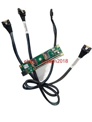 SlimSAS 8i x2 to PCIe4.0 x16 Adapter SFF-8654 Riser Card +2*8654-8654 70CM Cable - Image 1 of 4