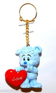 Porte clés SCHLEICH figurine OURSON bleu coeur LOVE amour bear figure keychain - Picture 1 of 1